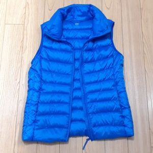 Uniqlo blue down puffer vest